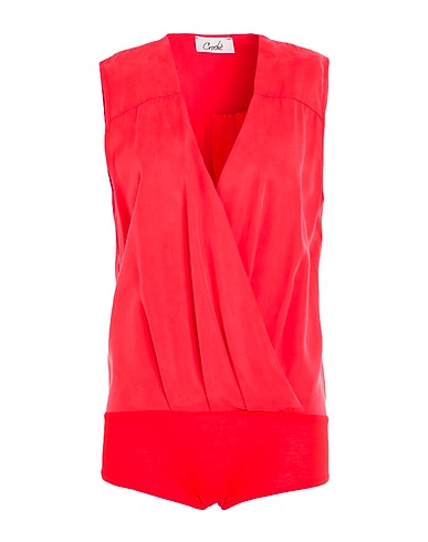 CROCHÈ TOPWEAR Red 100% Lyocell, Viscose, Elastane