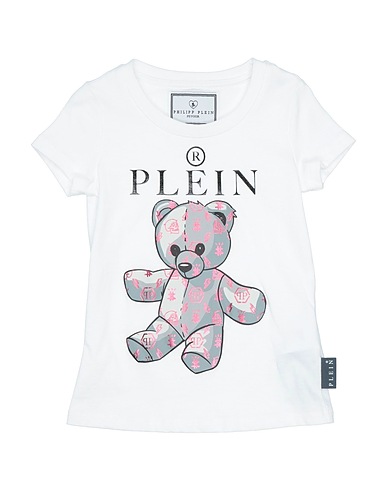 PHILIPP PLEIN T-shirt Bianco 100% Cotone, Elastan
