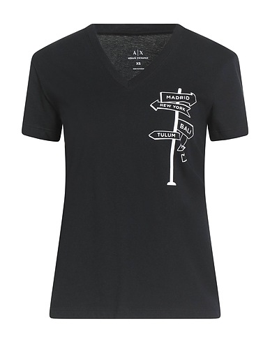 ARMANI EXCHANGE T-shirt Black 100% Cotton