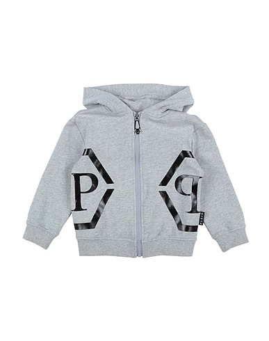 PHILIPP PLEIN Felpa Grigio chiaro 95% Cotone, 5% Elastan