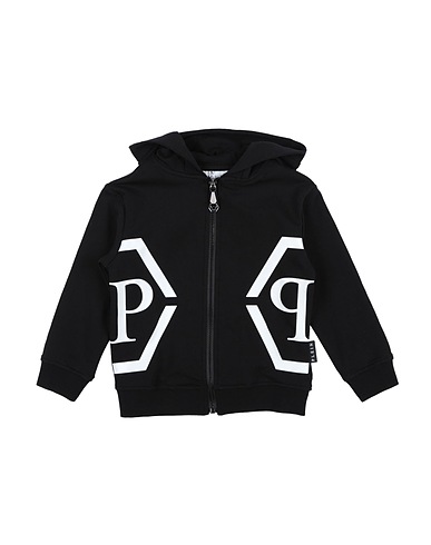 PHILIPP PLEIN Sweatshirt Black 95% Cotton, 5% Elastane