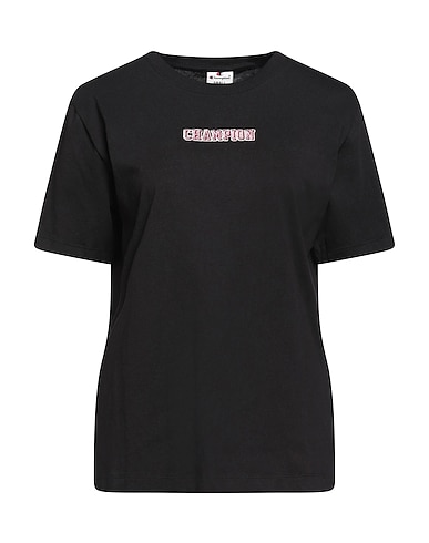 CHAMPION T-shirt Nero 100% Cotone