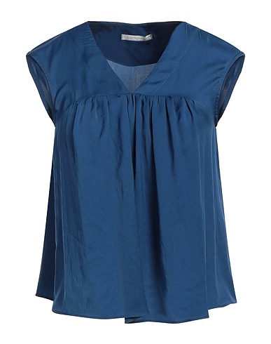 BIANCOGHIACCIO Top Navy blue 97% Polyester, 3% Elastane