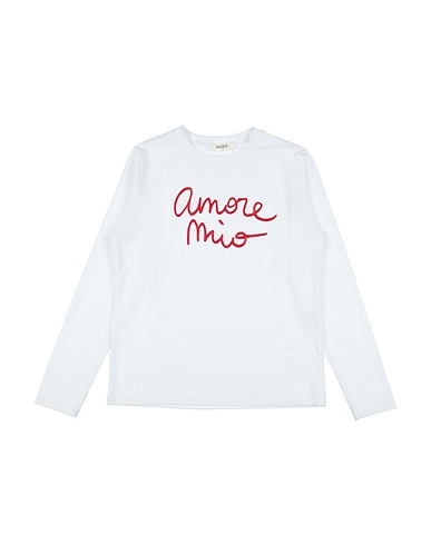 VICOLO T-shirt White 90% Cotton, 10% Elastane