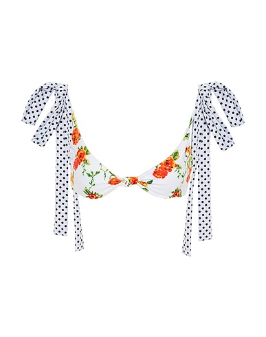 CAROLINE CONSTAS Bikini Bianco 75% Poliestere, 25% Elastan