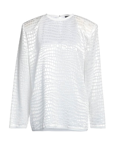 JUST CAVALLI Top White 60% Polyester, 40% Viscose