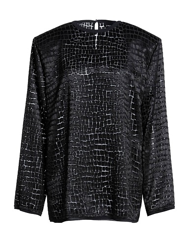 JUST CAVALLI Top Nero 60% Poliestere, 40% Viscosa