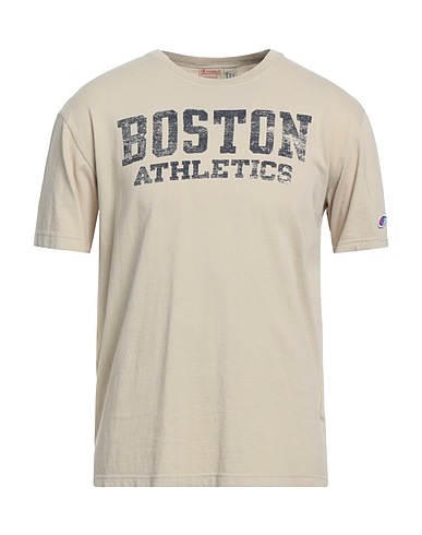 CHAMPION T-shirt Beige 100% Cotton