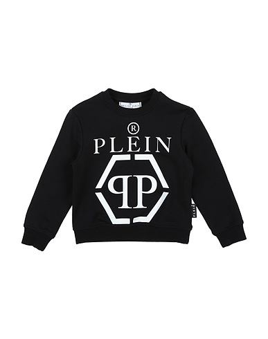 PHILIPP PLEIN Sweatshirt Schwarz 95% Baumwolle, 5% Elastan