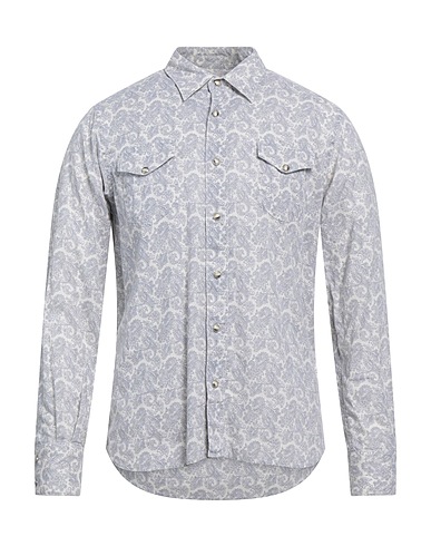 VINTAGE 55 Camicia fantasia Avorio 55% Lino, 45% Cotone