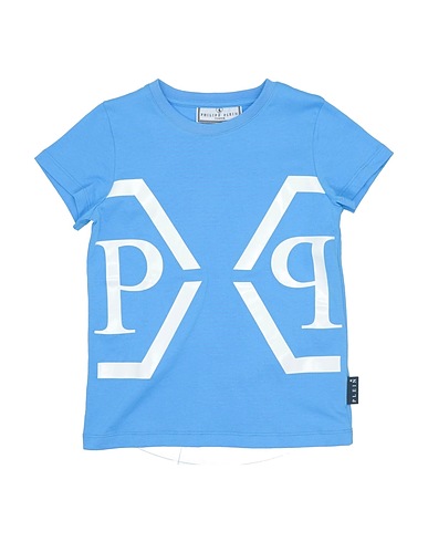 PHILIPP PLEIN T-Shirt Himmelblau 100% Baumwolle