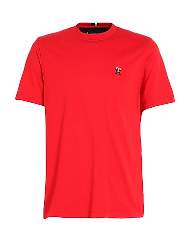TOMMY HILFIGER Basic T-Shirt Red 100% Cotton