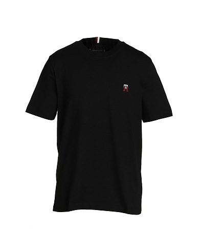 TOMMY HILFIGER Basic T-Shirt Black 100% Cotton