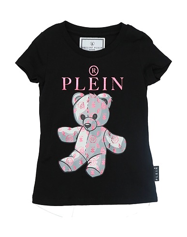 PHILIPP PLEIN T-shirt Nero 100% Cotone, Elastan