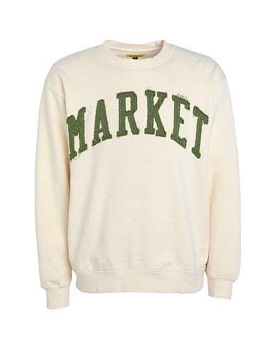 MARKET Sweatshirt MARKET VINTAGE WASH CREWNECK
 Ivory 100% Cotton