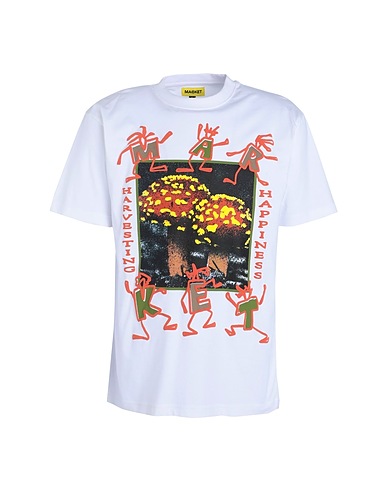 MARKET T-shirt MYCOLOGY T-SHIRT
 White 100% Cotton