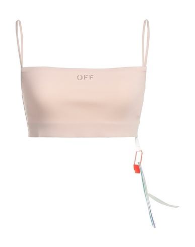 OFF-WHITE™ Crop top Beige 86% Polyamide, 14% Elastane