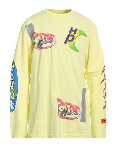 HERON PRESTON T-shirt Giallo pastello 100% Cotone