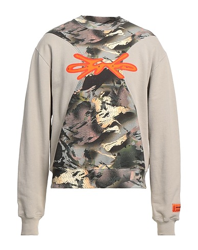 HERON PRESTON Sweatshirt Hellgrau 100% Baumwolle, Elastan, Polyester