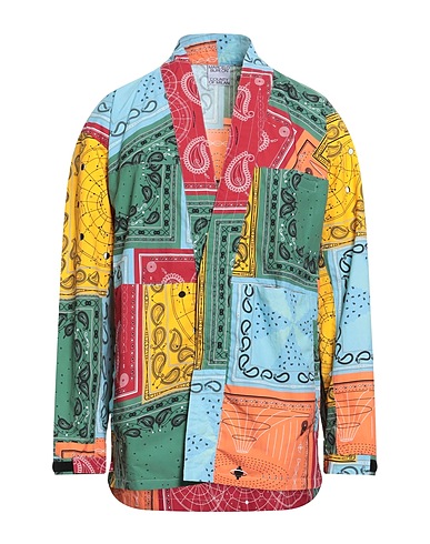 MARCELO BURLON Patterned shirt Red 100% Polyamide