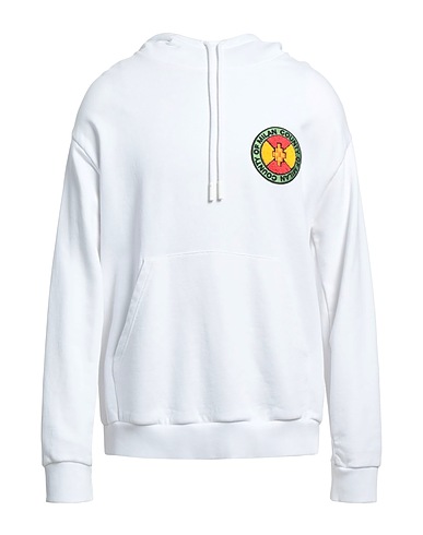 MARCELO BURLON Felpa Bianco 100% Cotone organico, Elastan, Poliestere, Lana