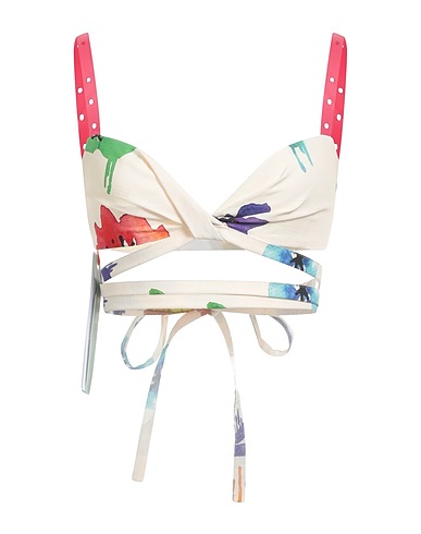 OFF-WHITE™ Crop top Off white 53% Cotton, 47% Viscose, Leather