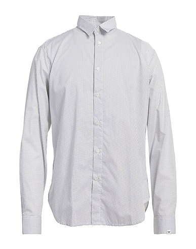 EMPORIO ARMANI Checked shirt White 100% Cotton