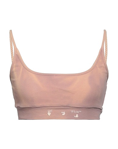 OFF-WHITE™ Crop top Light brown 95% Cotton, 5% Elastane