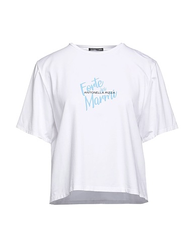 ANTONELLA RIZZA T-shirt White 48% Modal, 48% Cotton, 4% Rubber