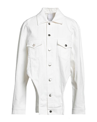 A·C·9 Shirts Ivory 98% Cotton, 2% Elastane