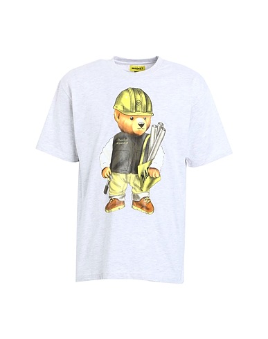 MARKET T-shirt WORKSHOP BEAR T-SHIRT
 Grey 100% Cotton