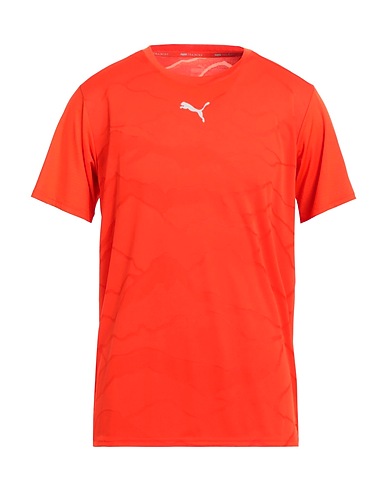 PUMA Basic T-Shirt Orange 87% Polyester, 13% Elastane