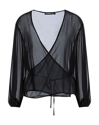 ANTONELLA RIZZA Silk top Black 100% Silk