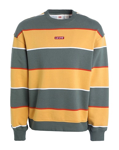 LEVI'S Sweatshirt RELAXED BABY TAB CREW
 Mustard 80% Cotton, 20% Polyester