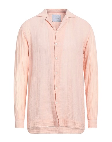 GAëLLE Paris Camicia tinta unita Cipria 100% Cotone