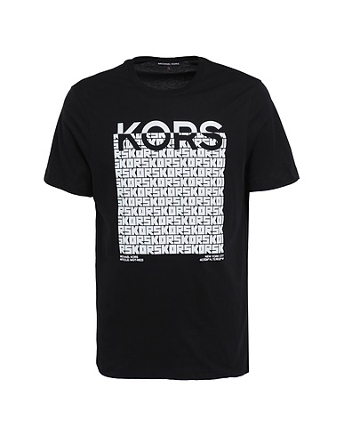 MICHAEL KORS MENS T-shirt Black 100% Cotton