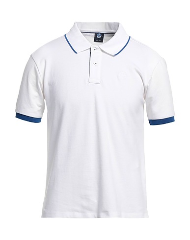 NORTH SAILS Polo shirt White 95% Cotton, 5% Elastane