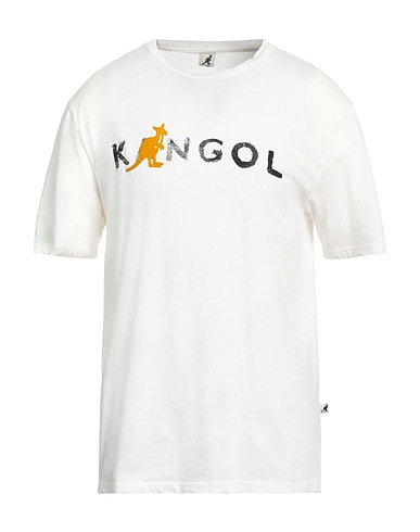 KANGOL T-Shirt Off white 100% Baumwolle