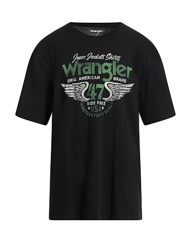 WRANGLER T-shirt Black 100% Cotton