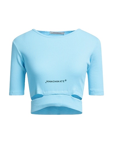HINNOMINATE Haut court Bleu ciel 95% Coton, 5% Élasthanne