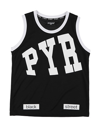 PYREX Tank top KIDS Black 100% Polyester