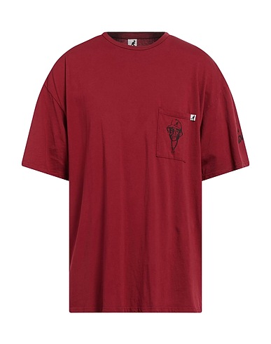 KANGOL T-shirt Burgundy 100% Cotton