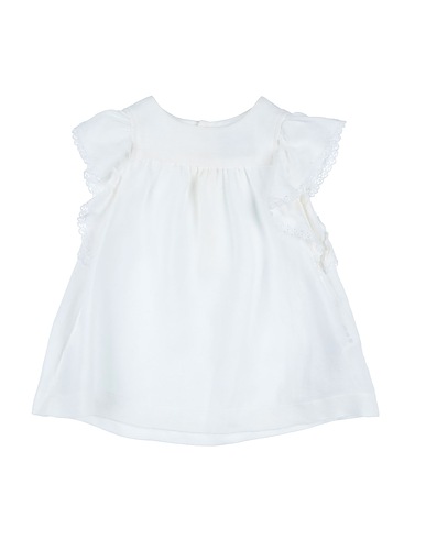 LE PETIT COCO Kleid Weiß 84% Viskose, 16% Leinen