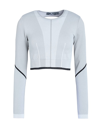 ADIDAS by STELLA McCARTNEY Crop top adidas by Stella McCartney TrueStrength Seamless Yoga Croptop Longsleeve
 Grey 62% Recycled polyester, 30% Recycled polyamide, 8% Elastane