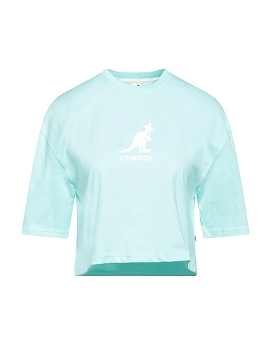 KANGOL Crop top Turquoise 100% Cotton