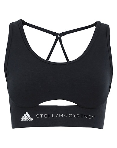 ADIDAS by STELLA McCARTNEY Crop top adidas by Stella McCartney TrueStrength Yoga Medium Support Sports Bra
 Black 64% Modal, 27% Recycled polyamide, 9% Elastane