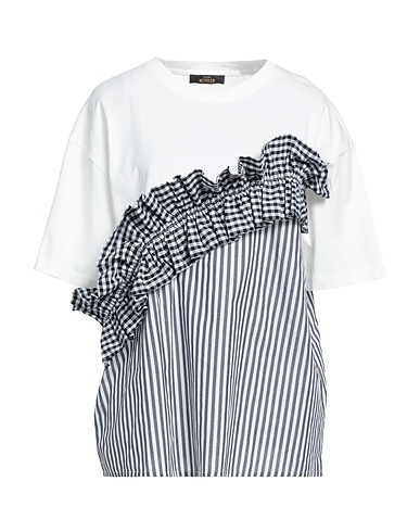 ACTITUDE by TWINSET CAMISETAS Y TOPS Negro 100% Algodón, Poliéster