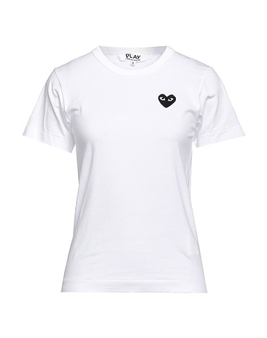 COMME des GARÇONS PLAY T-shirt White 100% Cotton