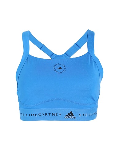 ADIDAS by STELLA McCARTNEY Cropped Top adidas by Stella McCartney TruePurpose Training Medium Support Bra
 Azurblau 79% Recyceltes Polyester, 21% Elastan