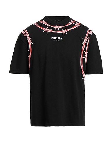 PHOBIA ARCHIVE Ｔシャツ ブラック コットン 100%